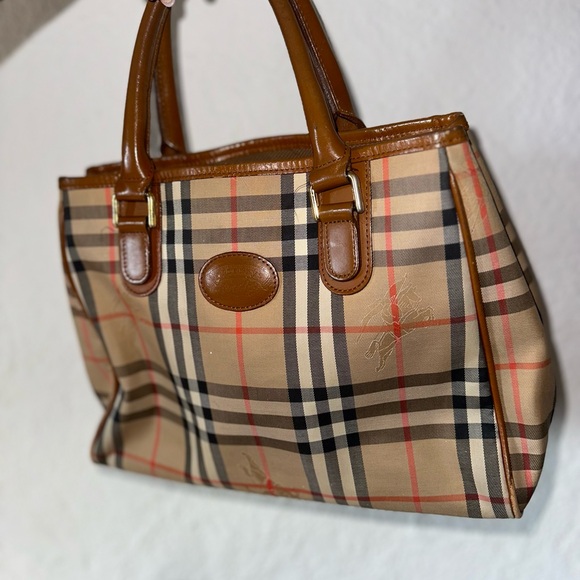 Vintage Burberry’s Nova Check Top Handle Tote - Picture 7 of 9